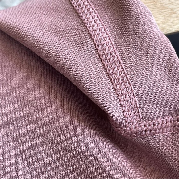 Pink 2 Piece Zip Hoodie Track Suit with Leggings Tights Sexy Crepe Material - Picture 9 of 17